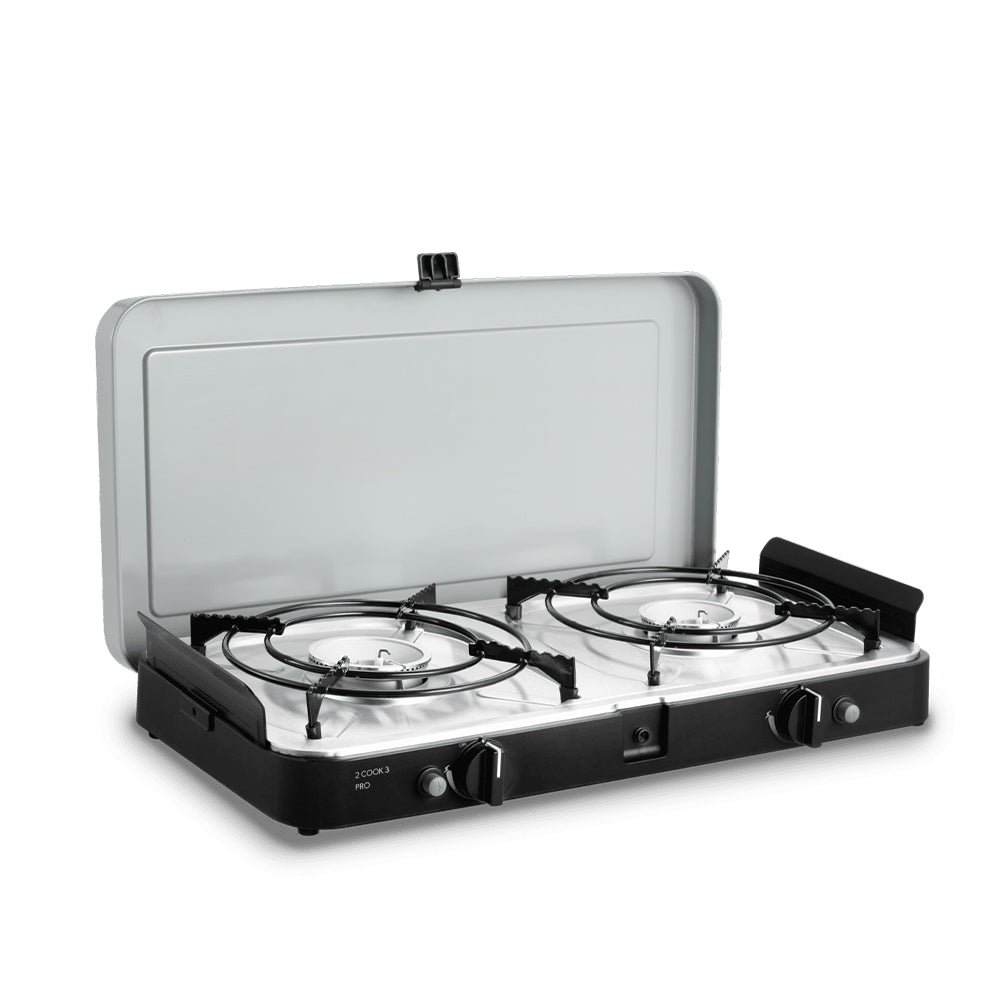 【限時加碼送轉接器】Dometic 2 cook 3 Pro雙口瓦斯爐-專業豪華組