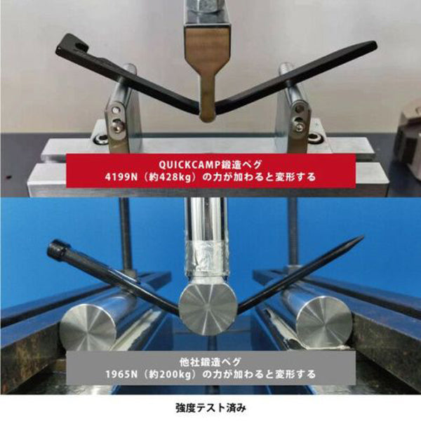 獨家設計 好收納造型 高強度 方管 鍛造營釘  QC-FIPG20_8