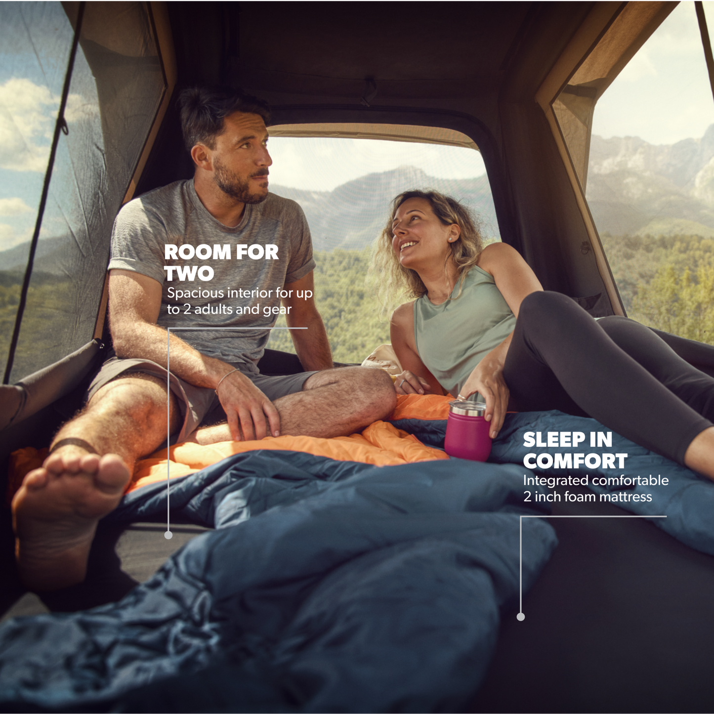 DOMETIC TRT 140 AIR 充氣車頂帳篷 2 人使用