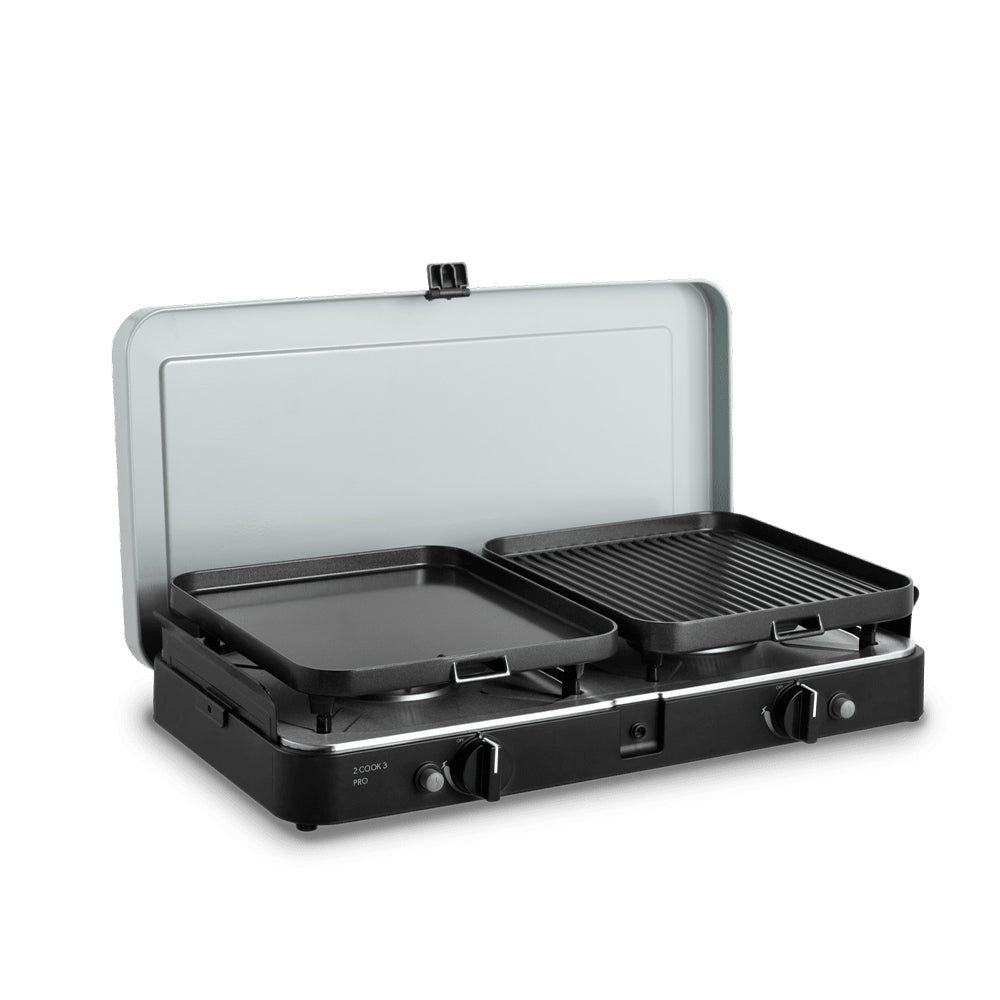 【限時加碼送轉接器】Dometic 2 cook 3 Pro雙口瓦斯爐-專業豪華組