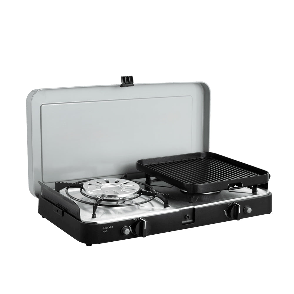 【限時加碼送轉接器】Dometic 2 cook 3 Pro雙口瓦斯爐-專業豪華組
