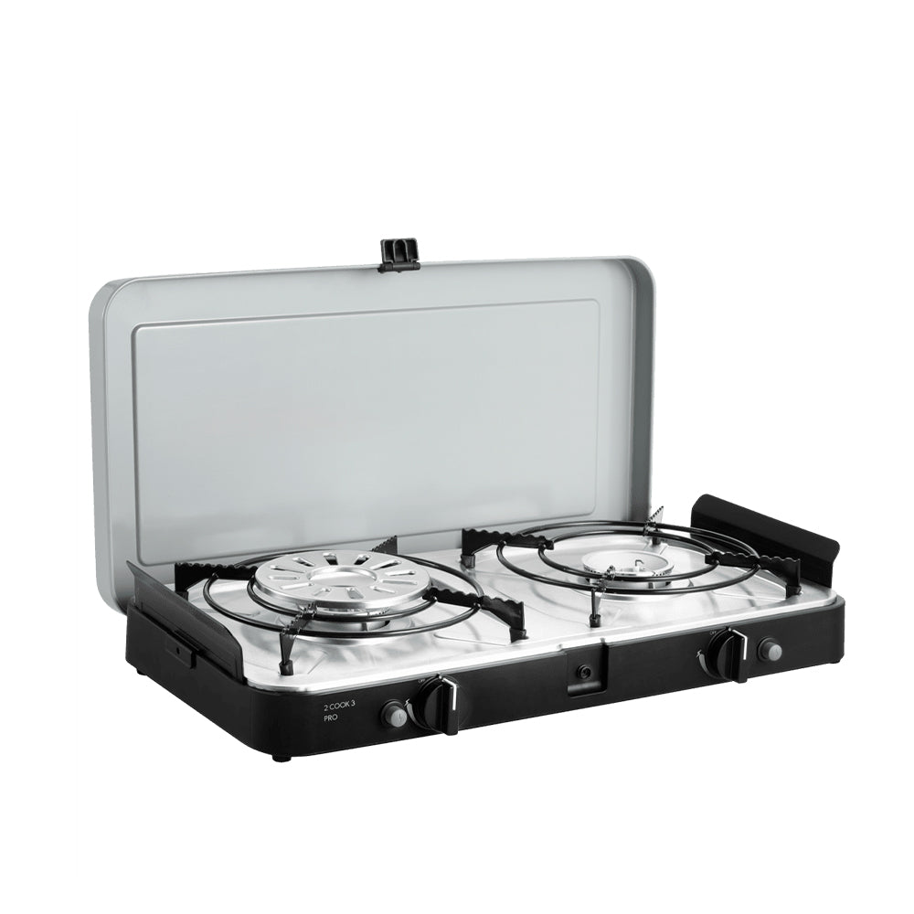 【限時加碼送轉接器】Dometic 2 cook 3 Pro雙口瓦斯爐-專業豪華組
